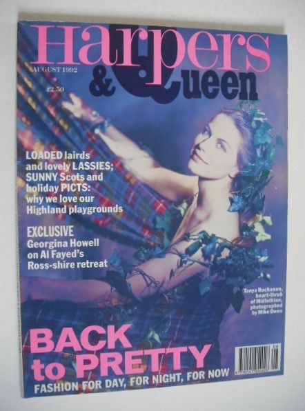 British Harpers & Queen magazine - August 1992