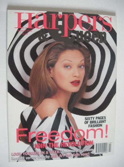 British Harpers & Queen magazine - March 1993