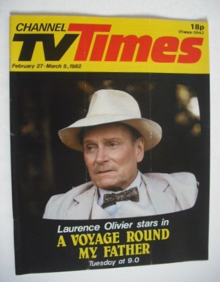 CTV Times magazine - 27 February - 5 March 1982 - Laurence Olivier cover