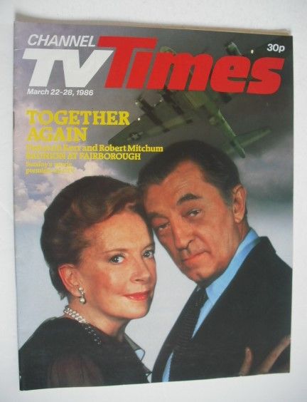 CTV Times magazine - 22-28 March 1986 - Deborah Kerr and Robert Mitchum cover