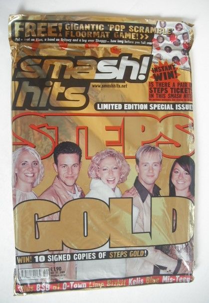 <!--2001-10-17-->Smash Hits magazine - Steps cover (17 October 2001)