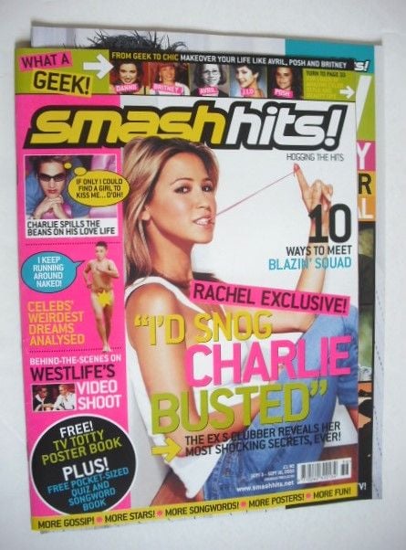Smash Hits magazine - Rachel Stevens cover (3-16 September 2003)