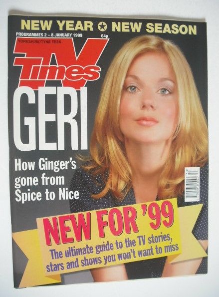 TV Times magazine - Geri Halliwell cover (2-8 January 1999)