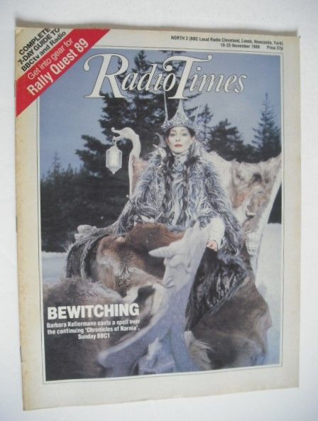 Radio Times magazine - Barbara Kellermann cover (19-25 November 1988)