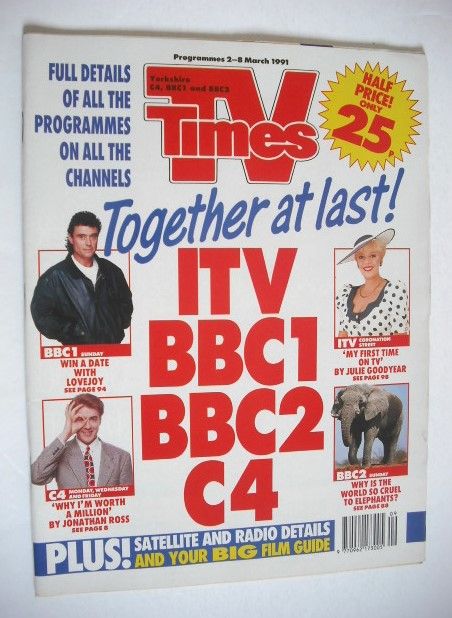 TV Times magazine - Together At Last cover (2-8 March 1991)