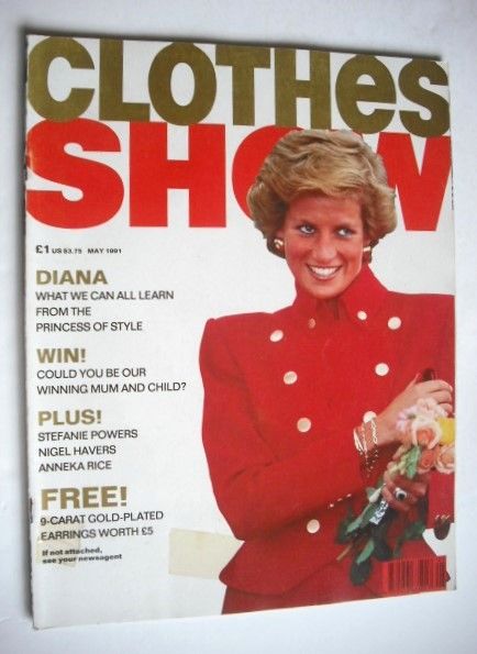 Clothes Show magazine - May 1991 - Princess Diana cover