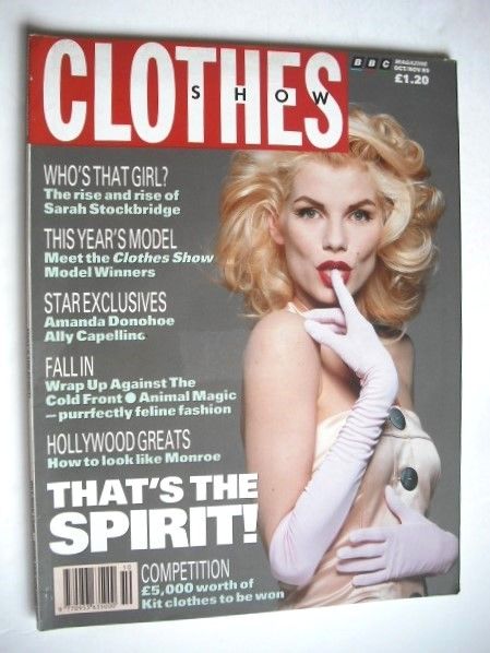 Clothes Show magazine - October/November 1989 - Sarah Stockbridge cover