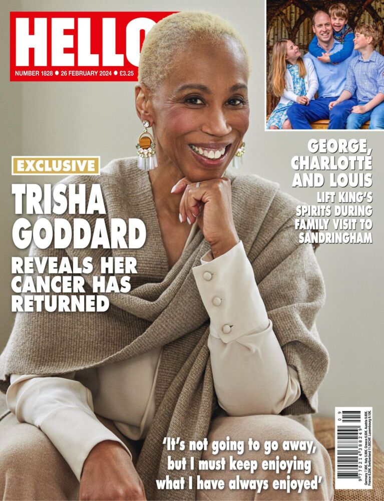 <!--2024-02-26-->Hello! magazine - Trisha Goddard cover (26 February 2024 -