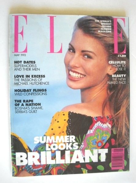 British Elle magazine - May 1993 - Niki Taylor cover