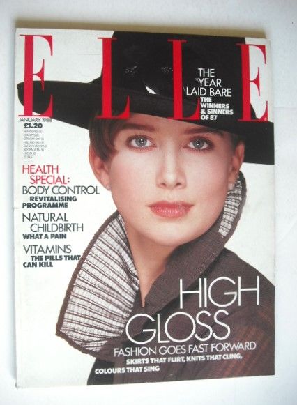 <!--1988-01-->British Elle magazine - January 1988 - Ava Taylor cover