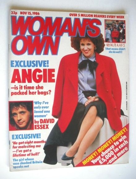 Woman's Own magazine - 15 November 1986 - Anita Dobson cover