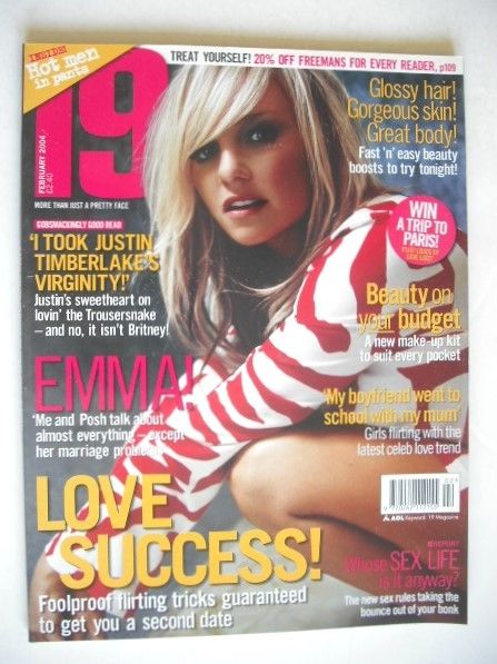 19 magazine - February 2004 - Emma Bunton cover