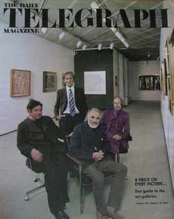 The Daily Telegraph magazine - Art Galleries cover (30 January 1976)