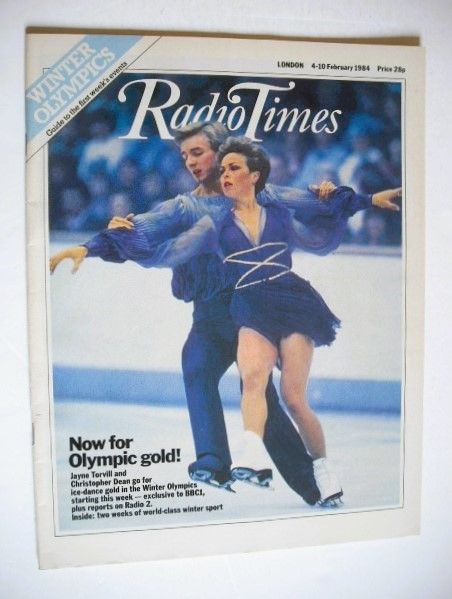 Radio Times magazine - Jayne Torvill and Christopher Dean cover (4-10 February 1984)