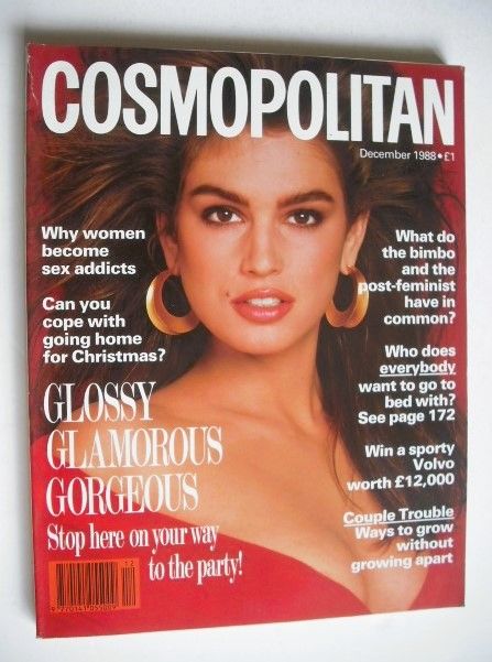Cosmopolitan magazine (December 1988 - Cindy Crawford cover)