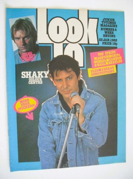 <!--1982-01-23-->Look In magazine - Shakin' Stevens cover (23 January 1982)