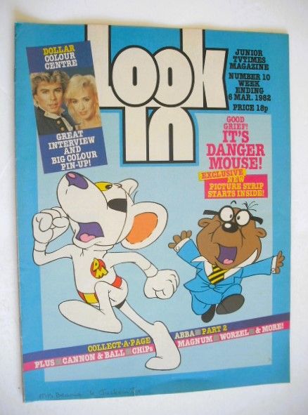 Look In magazine - Danger Mouse cover (6 March 1982)