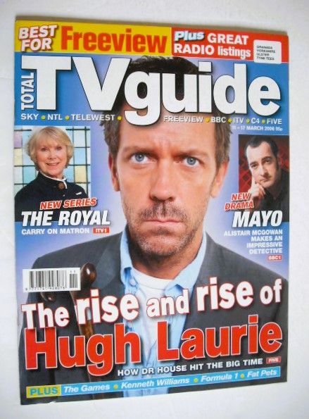 Total TV Guide magazine - Hugh Laurie cover (11-17 March 2006)