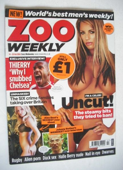 Zoo magazine - Jordan cover (14-20 February 2004)