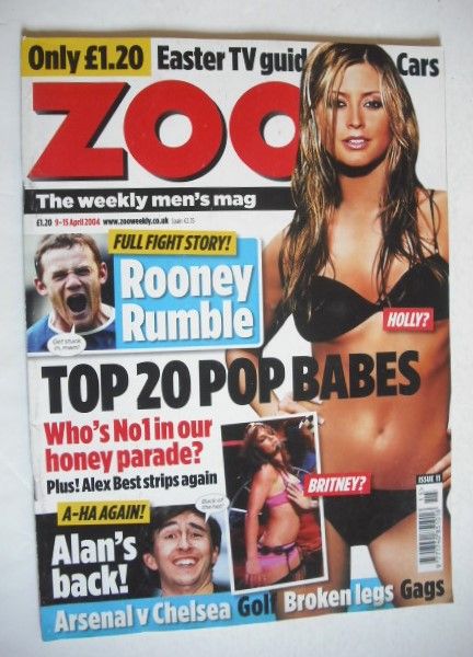 Zoo magazine - Holly Valance cover (9-15 April 2004)