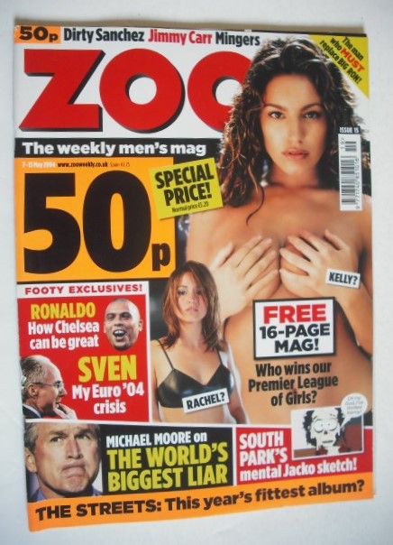 Zoo magazine - Kelly Brook cover (7-13 May 2004)