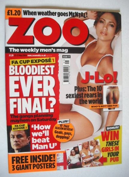 Zoo magazine - Jennifer Lopez cover (21-27 May 2004)