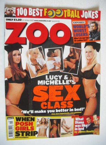 Zoo magazine - Michelle Marsh and Lucy Pinder cover (10-16 May 2005)