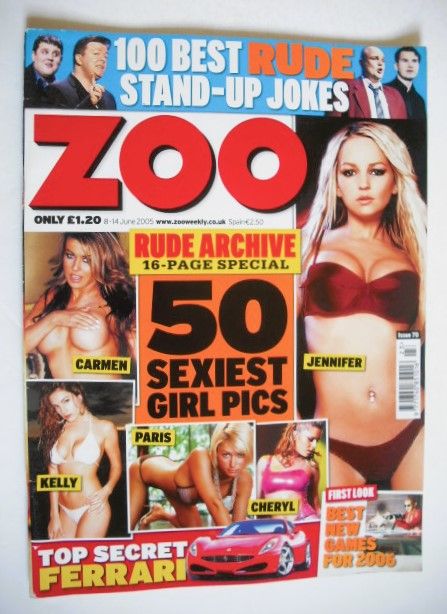 Zoo magazine - 50 Sexiest Girl Pics cover (8-14 June 2005)