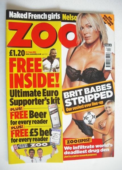 Zoo magazine - Nell McAndrew cover (11-17 June 2004)