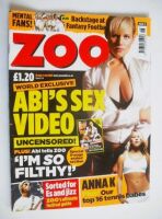 <!--2004-06-25-->Zoo magazine - Abi Titmuss cover (25 June - 1 July 2004)