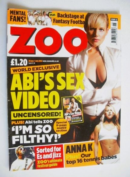 Zoo magazine - Abi Titmuss cover (25 June - 1 July 2004)