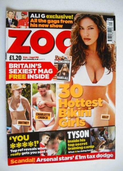 Zoo magazine - 30 Hottest Bikini Girls cover (30 July - 5 August 2004)