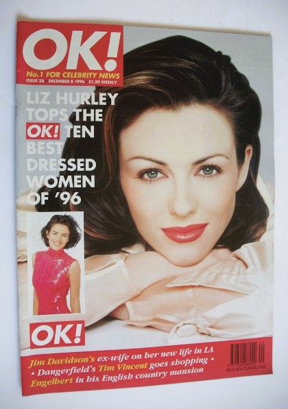 <!--1996-12-08-->OK! magazine - Liz Hurley cover (8 December 1996 - Issue 3