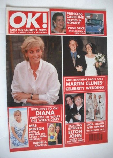 <!--1997-08-22-->OK! magazine - Princess Diana cover (22 August 1997 - Issu