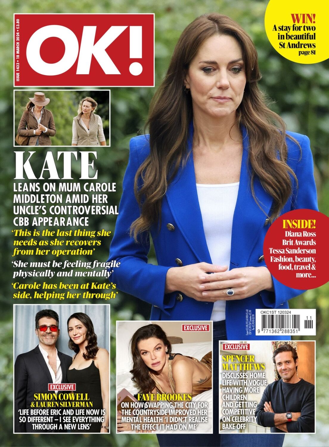 <!--2024-03-18-->OK! magazine - Kate Middleton cover (18 March 2024 - Issue