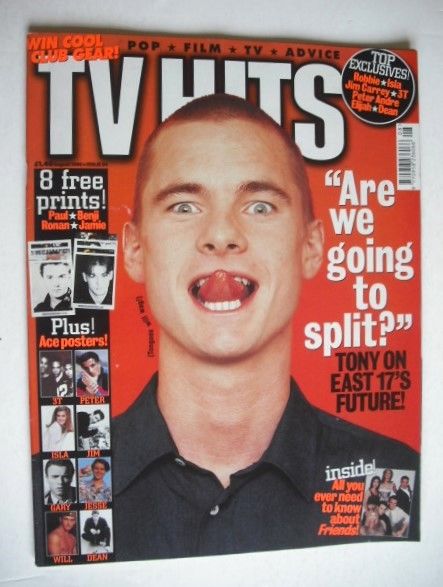 TV Hits magazine - August 1996 - Tony Mortimer cover