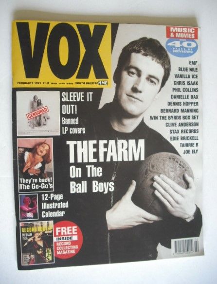 VOX magazine - Peter Hooton cover (February 1991 - Issue 5)