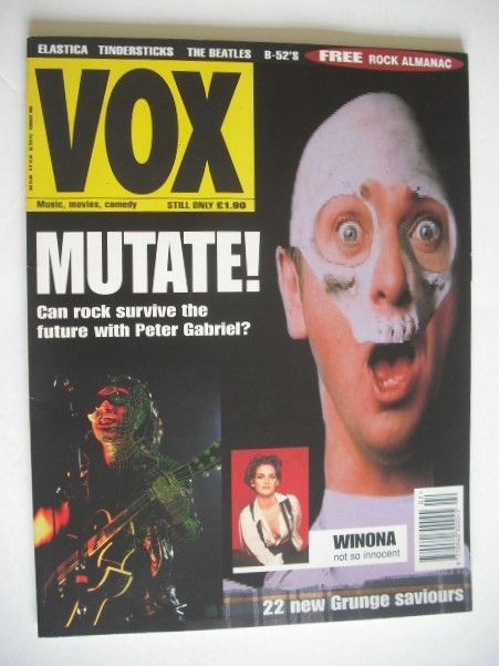 <!--1994-02-->VOX magazine - Peter Gabriel cover (February 1994 - Issue 41)