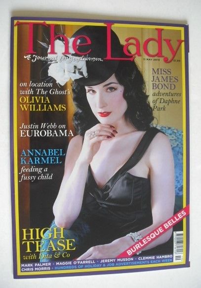 The Lady magazine (11 May 2010 - Dita Von Teese cover)