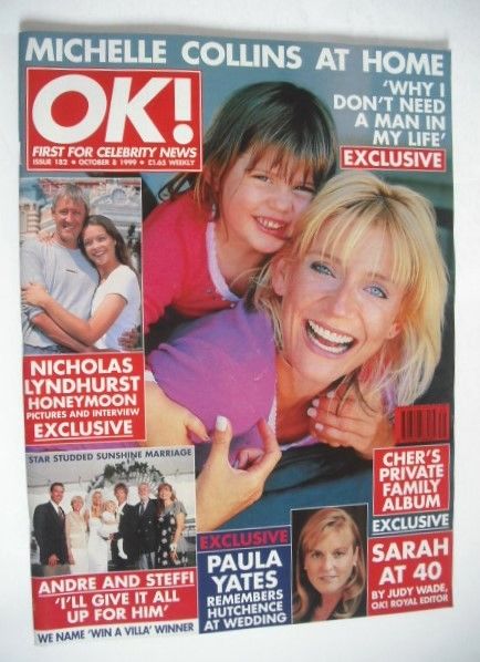 OK! magazine - Michelle Collins cover (8 October 1999 - Issue 182)