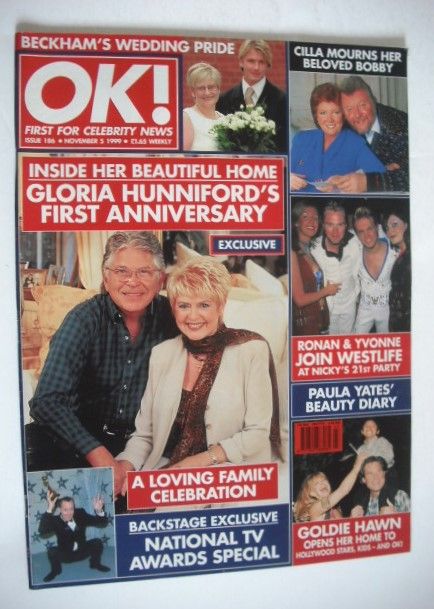 OK! magazine - Gloria Hunniford cover (5 November 1999 - Issue 186)