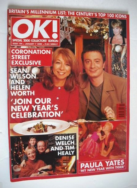 OK! magazine - Sean Wilson and Helen Worth cover (7 January 2000 - Issue 194)