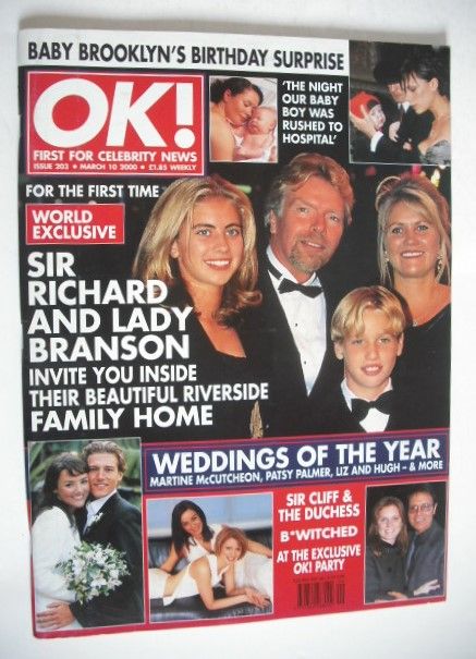 <!--2000-03-10-->OK! magazine - Richard Branson cover (10 March 2000 - Issu