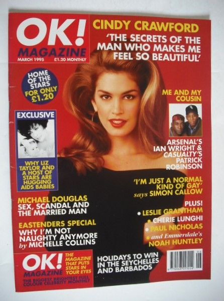 OK! magazine - Cindy Crawford cover (March 1995)