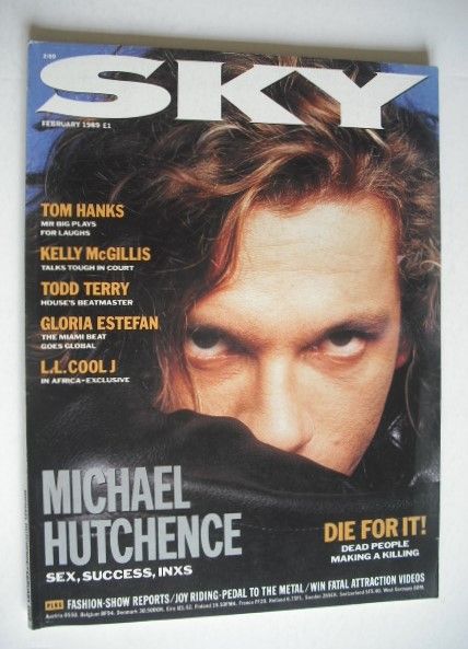 <!--1989-02-->Sky magazine - Michael Hutchence cover (February 1989)