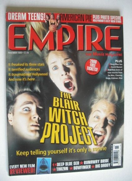 Empire magazine - The Blair Witch Project cover (November 1999 - Issue 125)