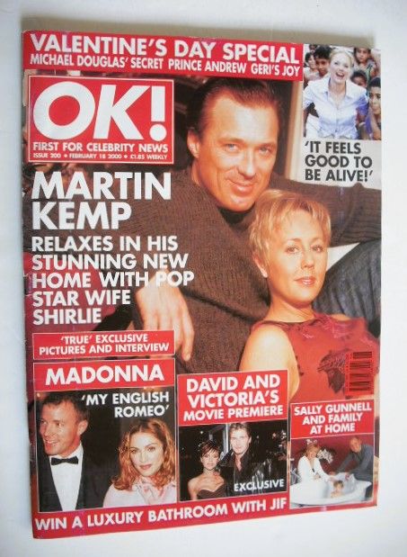 <!--2000-02-18-->OK! magazine - Martin Kemp and Shirley Kemp cover (18 Febr