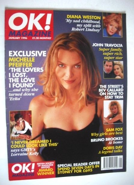 OK! magazine - Michelle Pfeiffer cover (January 1996)