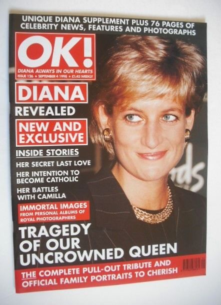<!--1998-09-04-->OK! magazine - Princess Diana cover (4 September 1998 - Is