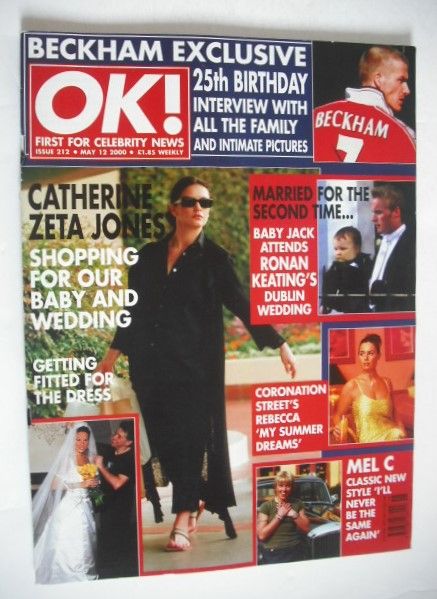 OK! magazine - Catherine Zeta Jones cover (12 May 2000 - Issue 212)
